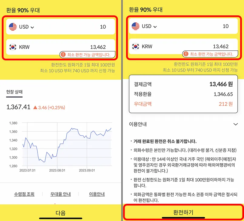 카카오뱅크 환전 방법, 카카오페이에서 진행 카카오뱅크 환전 방법, 카카오페이에서 진행