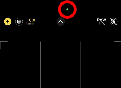 아이폰 카메라 인디케이터